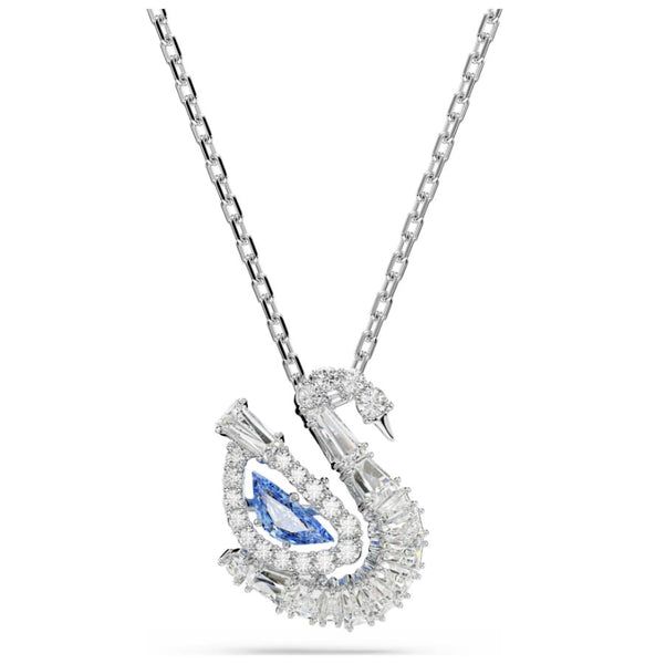 Swarovski Swan Pendant in Silver