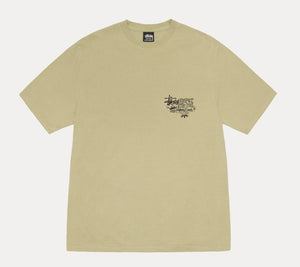 Stussy Respect The Pool Pigment Dyed Tee in ELM