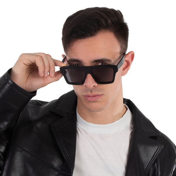 Gucci Solid Grey Square Men's Sunglasses