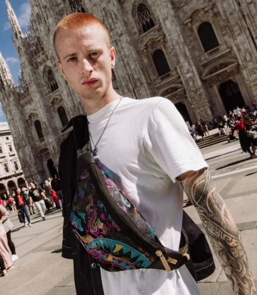 Sprayground Embroidered Dragons Savvy Crossbody