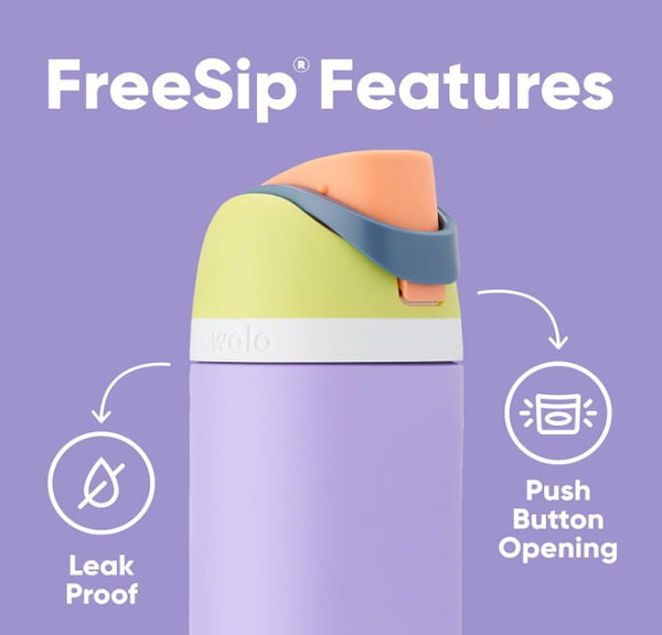 Owala FreeSip Insulated Stainless Steel Water Bottle with Straw, 24 Oz, in Boneyard
