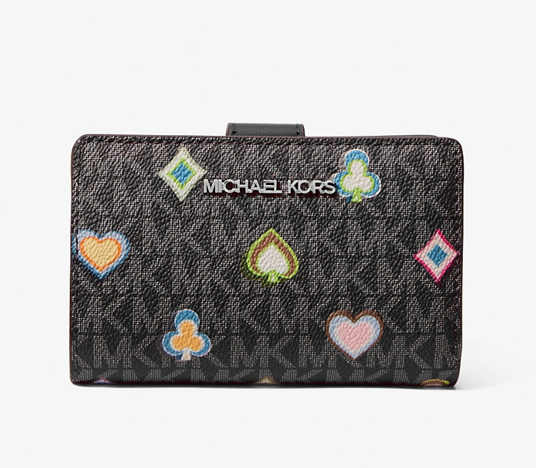 Michael Kors Jet Set Medium Printed Signature Logo Wallet