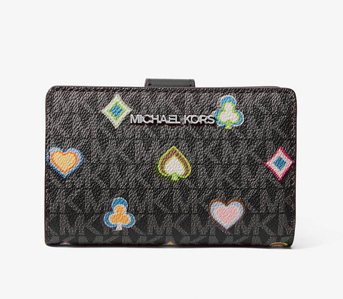 Michael Kors Jet Set Medium Printed Signature Logo Wallet