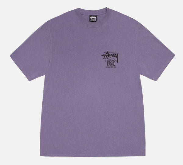 Stussy Classic Gear Pig. Dyed Tee in Grape