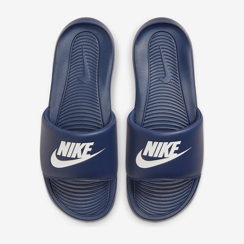 Nike Slides Victori one ( MIDNIGHT NAVY WHITE)