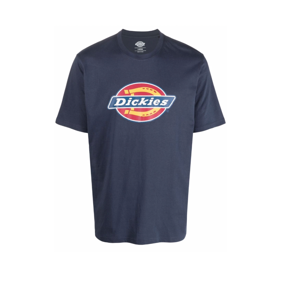 Dickies Logo Print Tee in Navy