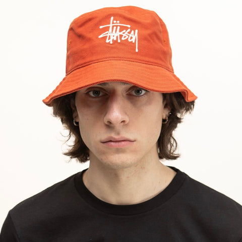 Stussy Big Logo Twill Bucket Hat